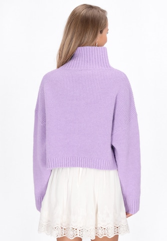 IZIA Trui 'Fashion Look' in Lila