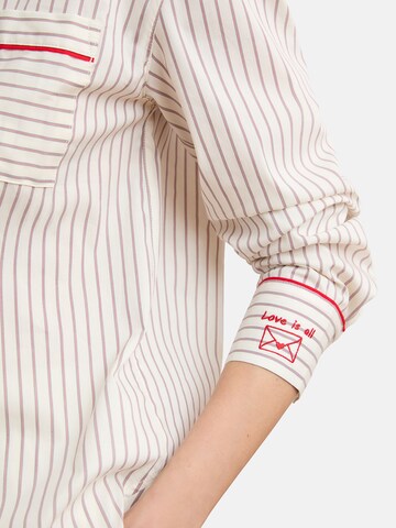 ETAM Pajama Shirt 'BEGUIN' in Beige