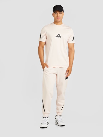 ADIDAS SPORTSWEAR Tapered Sports trousers 'Z.N.E.' in Pink