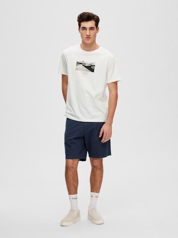 SELECTED HOMME T-Shirt in Weiß