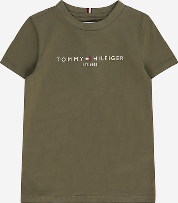 TOMMY HILFIGER Shirt 'ESSENTIAL' in Green: front