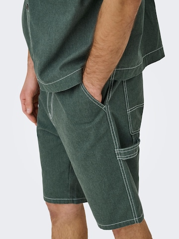 Only & Sons - regular Vaquero 'ONSEdge' en verde