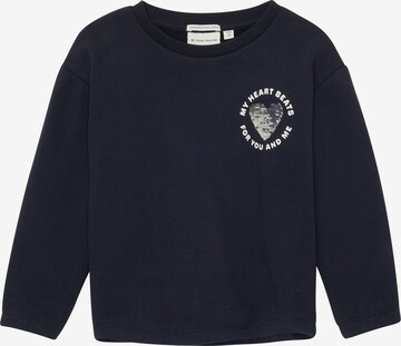 Sweat-shirt TOM TAILOR en bleu : devant