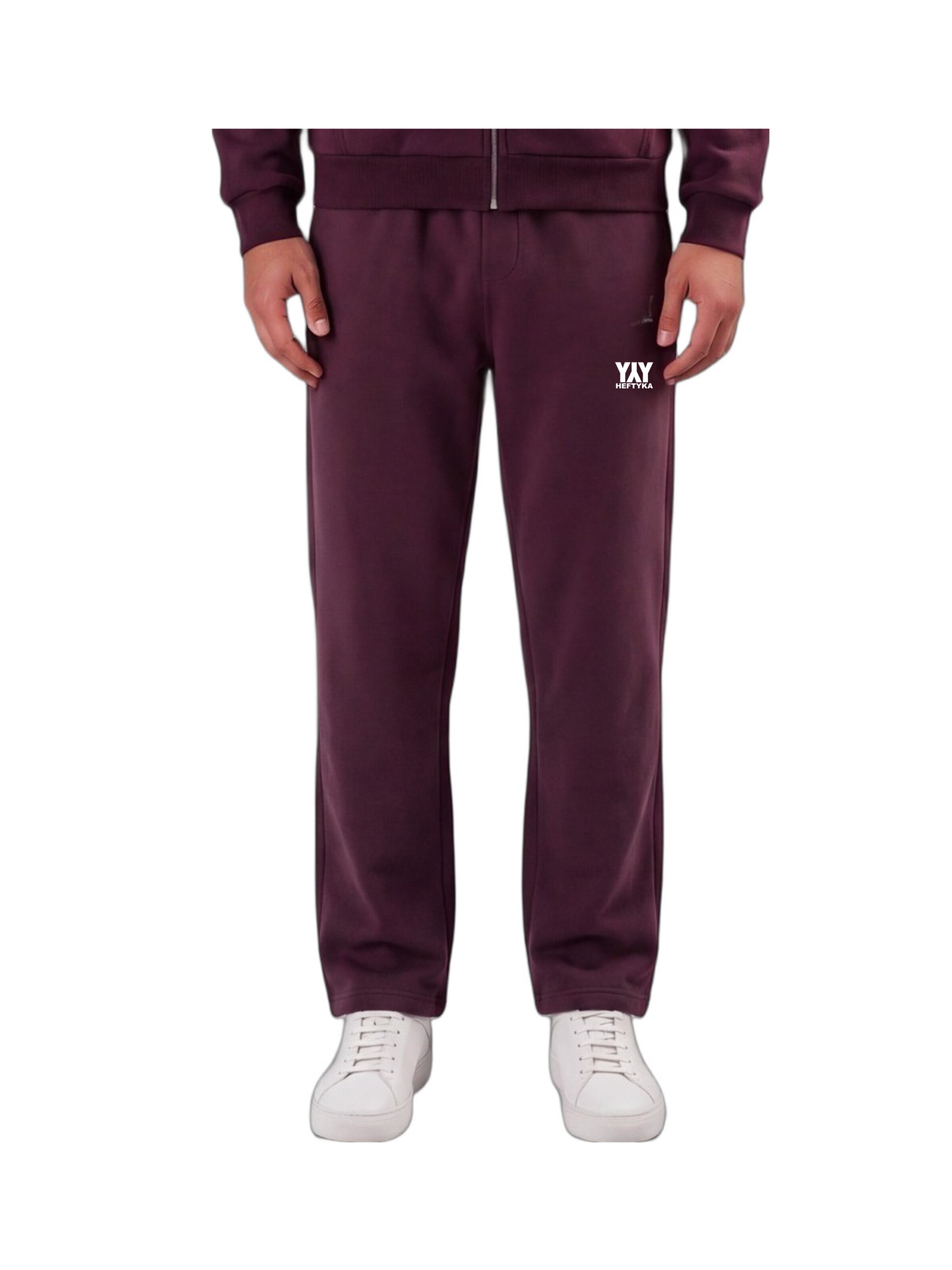 HEFTYKA Loose fit Workout Pants 'OPEN LEG JOGGER' in Purple
