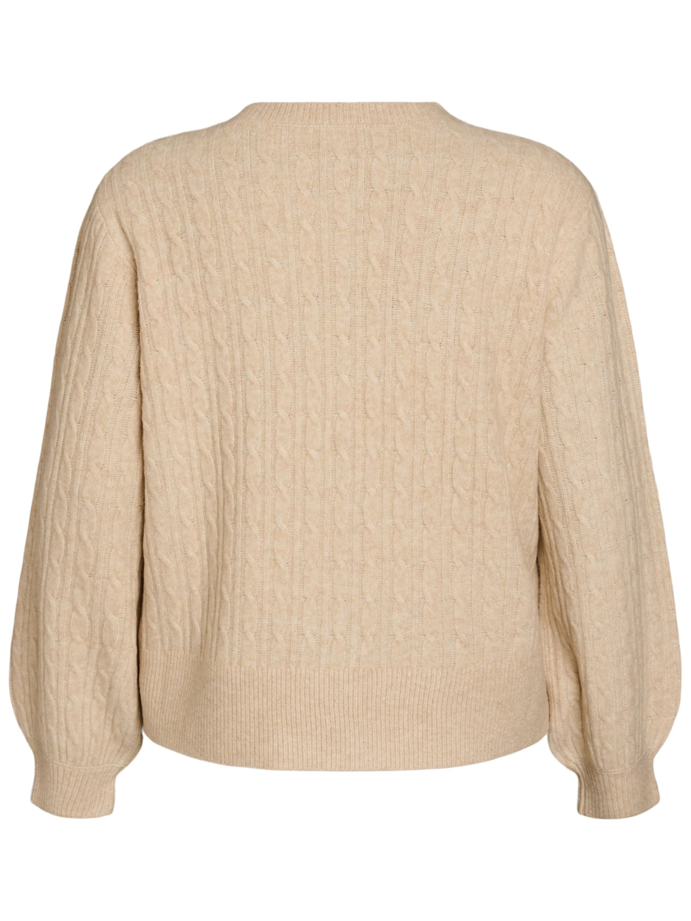 Zizzi - Cárdigan 'MCOMFY CABLE' en beige