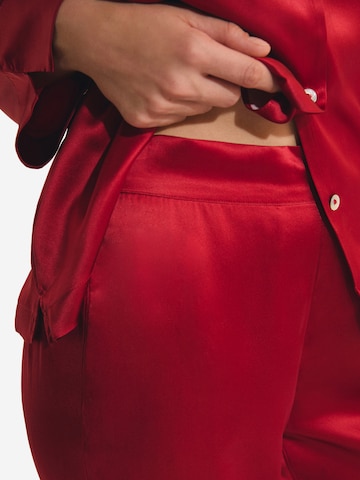 ETAM Seidenpyjamahose 'Pearly' in Rot