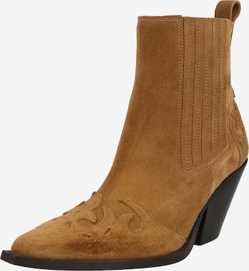 Toral Ankle Boots in Brown: front