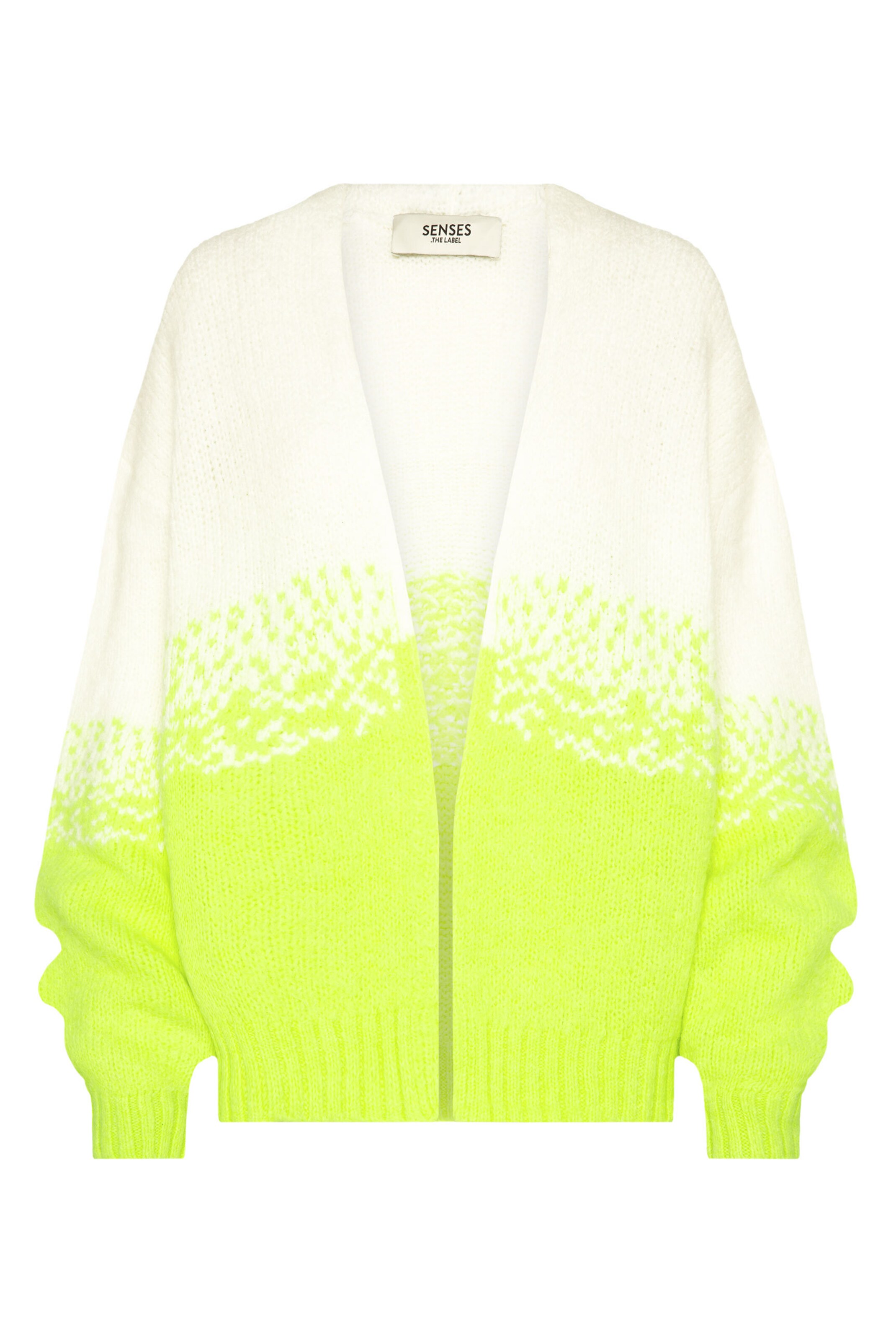 SENSES.THE LABEL Knit Cardigan in Mixed colors: front