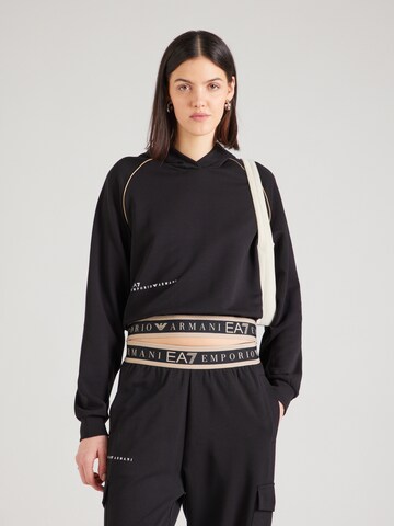 EA7 Emporio Armani Свитшот 'NATURAL VENTUS7' в Черный: спереди