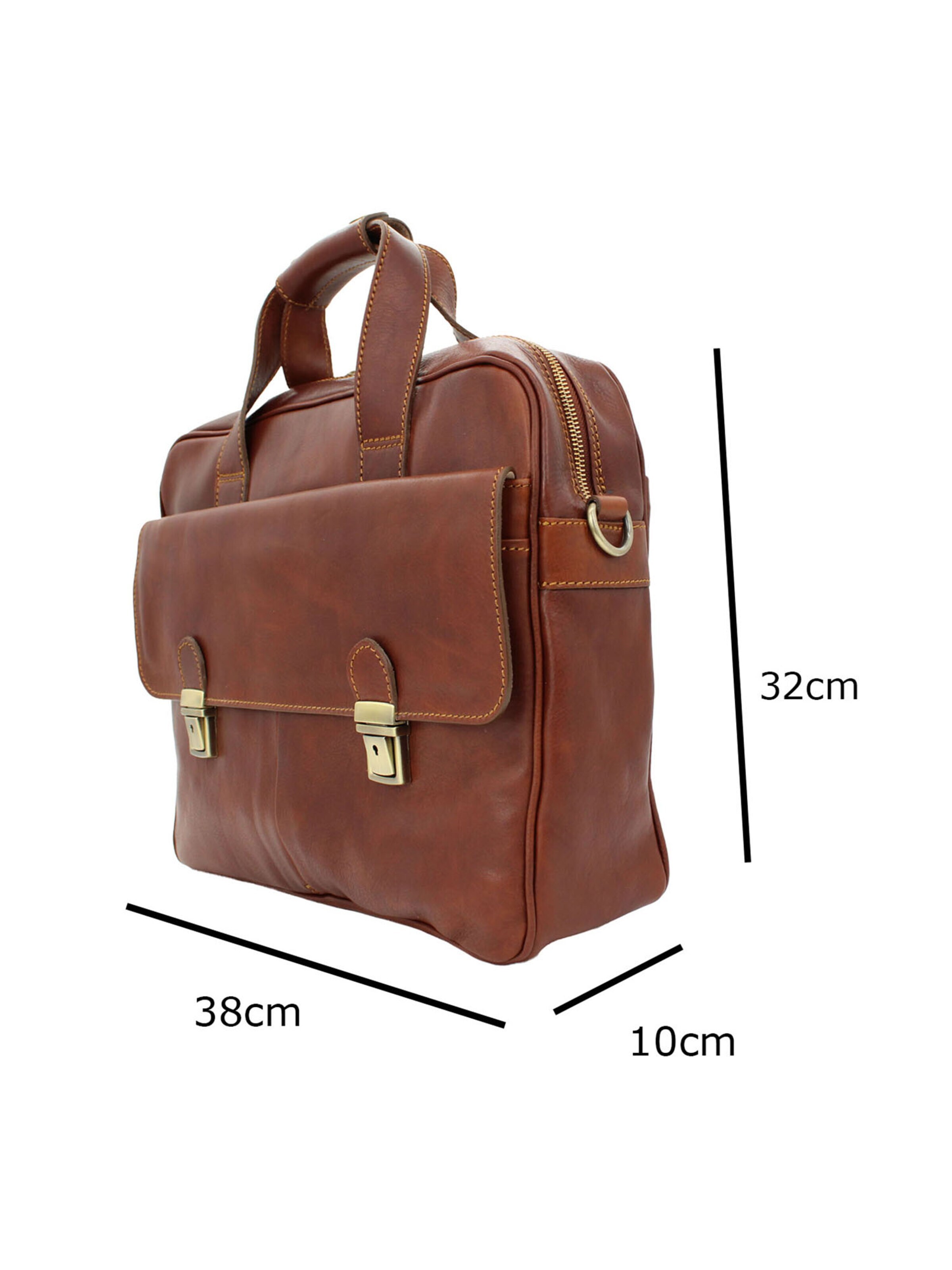 bupell Laptop Bag 'Clemente' in Brown
