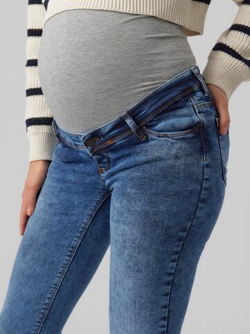 MAMALICIOUS Slimfit Jeans 'ROMA' in Blauw