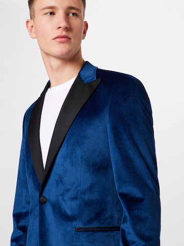 Karl Lagerfeld - Ajuste estrecho Chaqueta saco 'FORTUNE' en azul