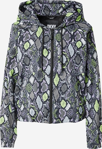 DKNY Performance Athletic Jacket in Grey: front