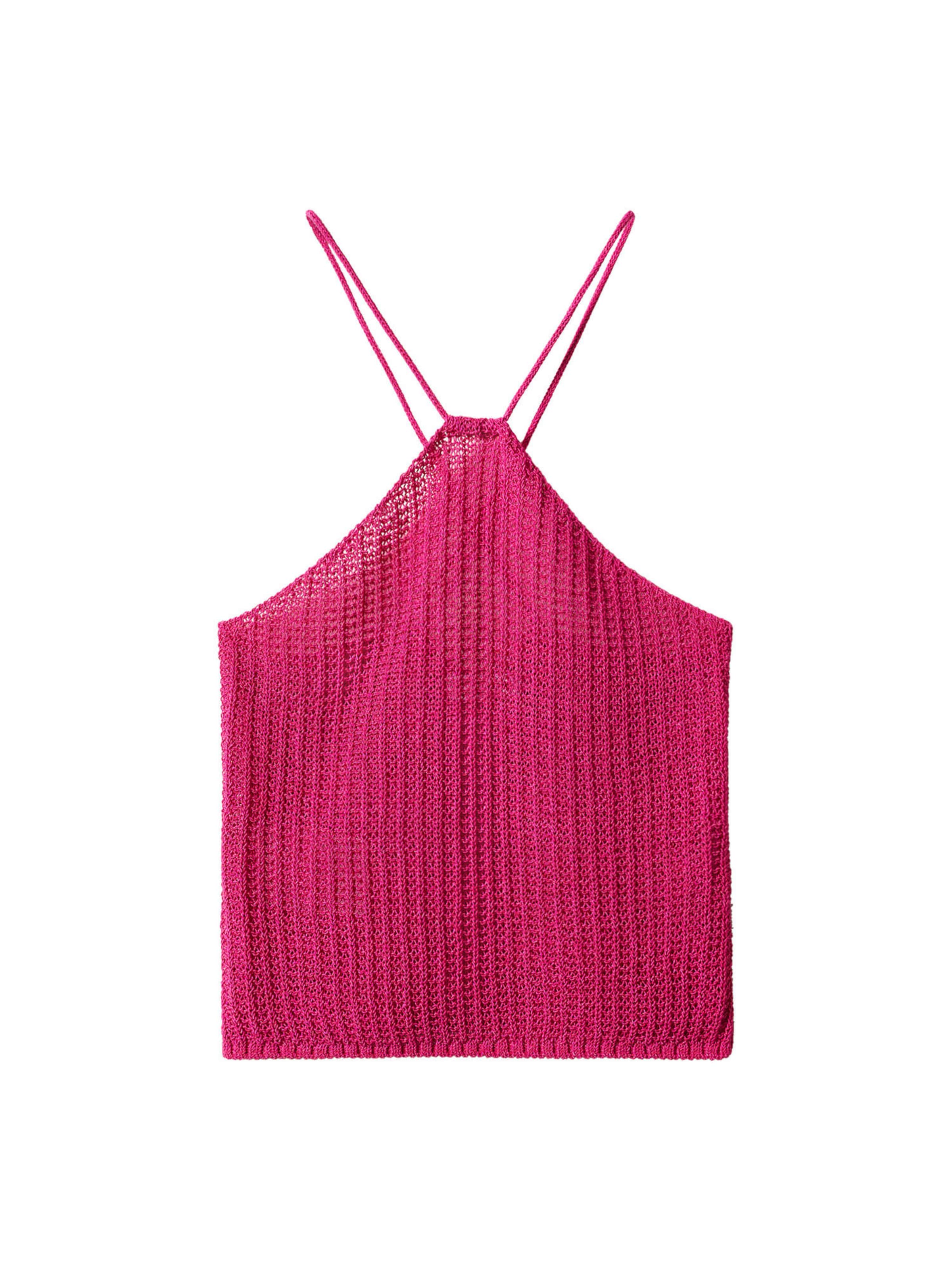 MANGO Top 'LEMON' in Pink: Vorderseite