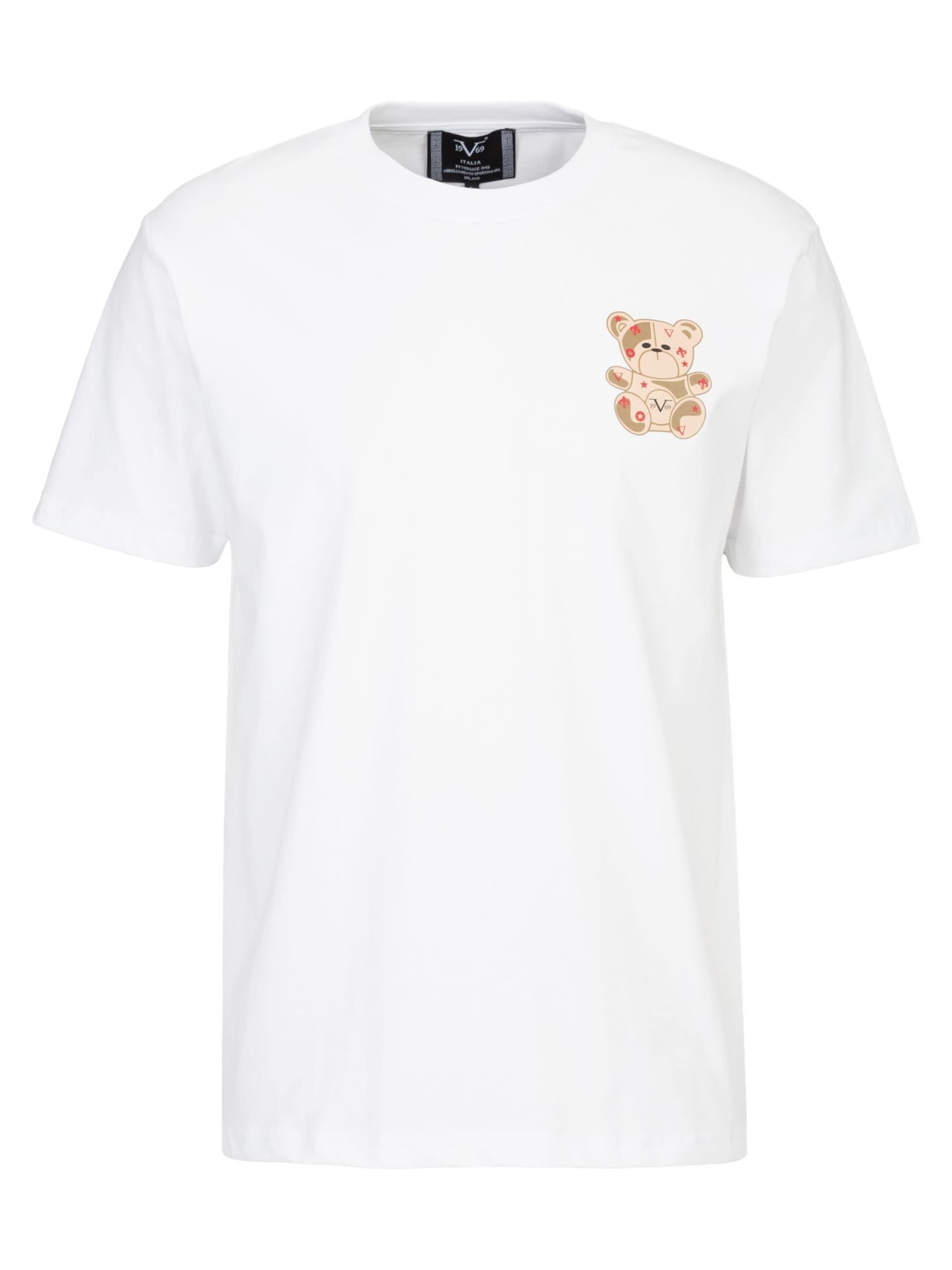 19V69 ITALIA Shirt 'Rafael' in Beige / White, Item view