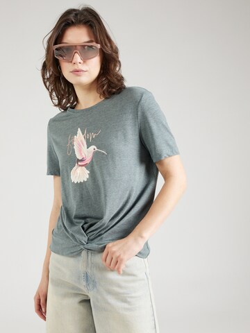 T-shirt 'CARRIE' ONLY en gris : devant