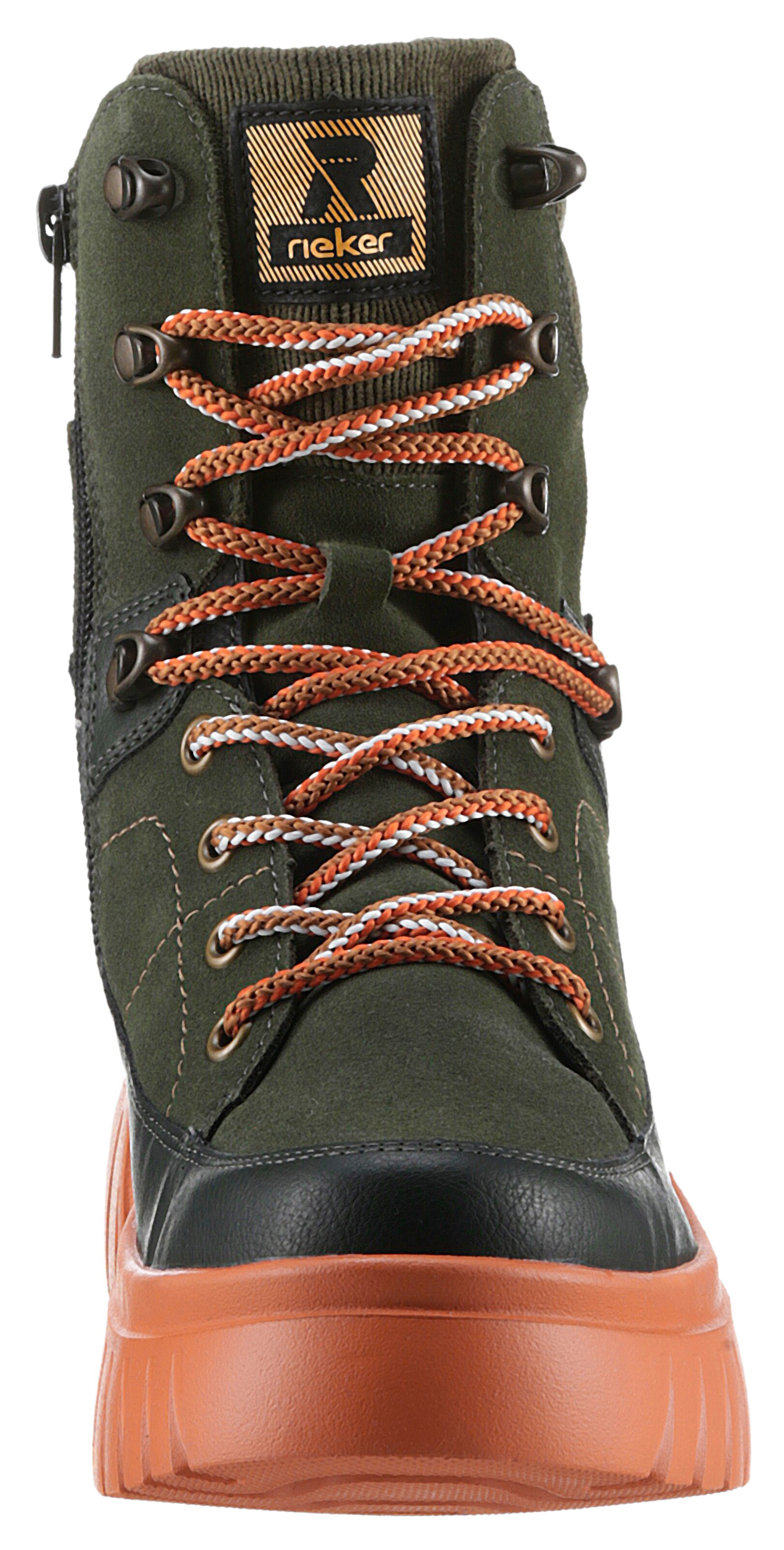 Bottines à lacets Rieker Sport en vert