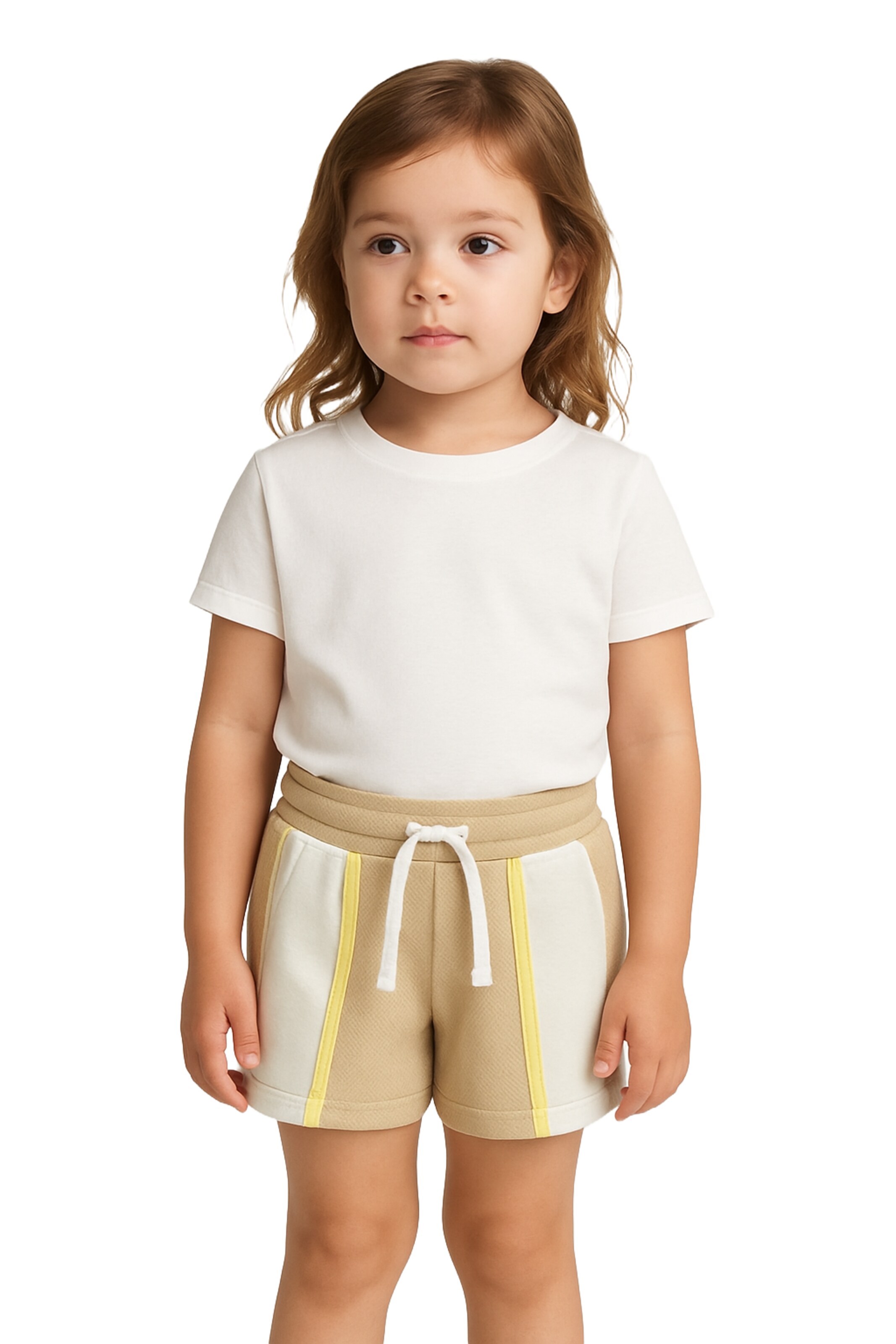 Panço Regular Broek in Beige: voorkant