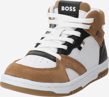 BOSS - Zapatillas deportivas en blanco: frente