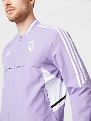 ADIDAS SPORTSWEAR Training Jacket 'Real Madrid Anthem' in Purple