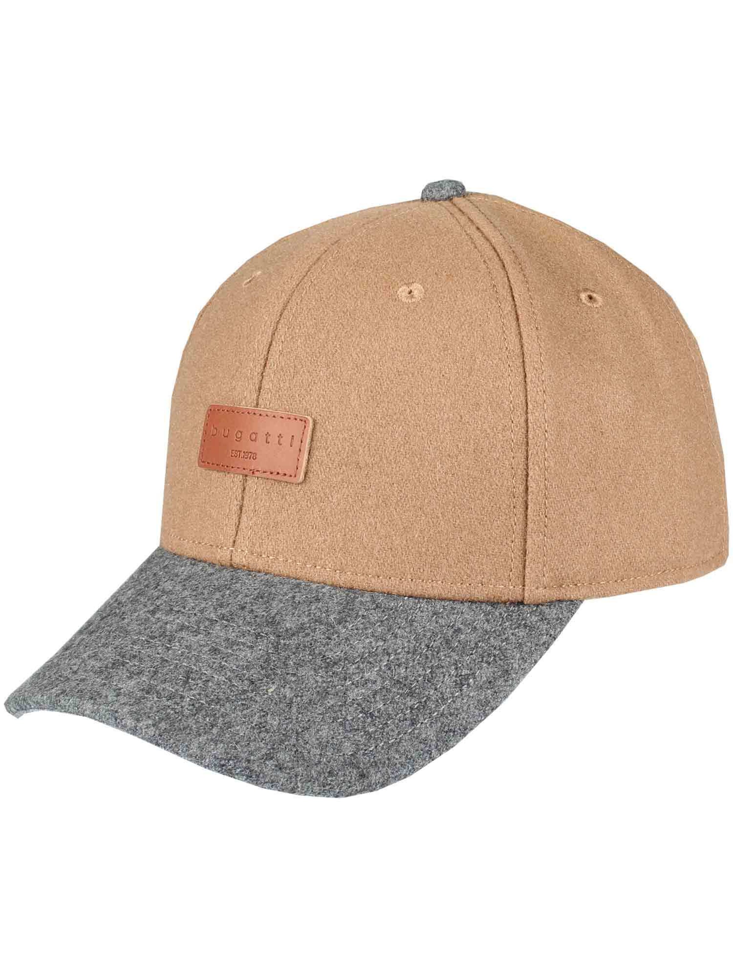bugatti Basecap in Beige: Vorderseite