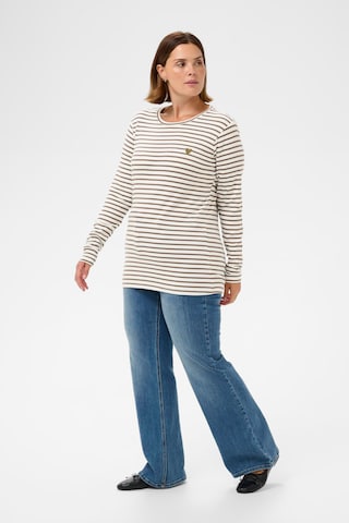 T-shirt 'Clia' KAFFE CURVE en blanc
