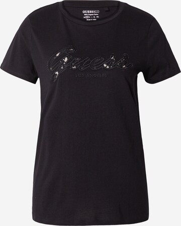 Maglietta di GUESS in nero: frontale