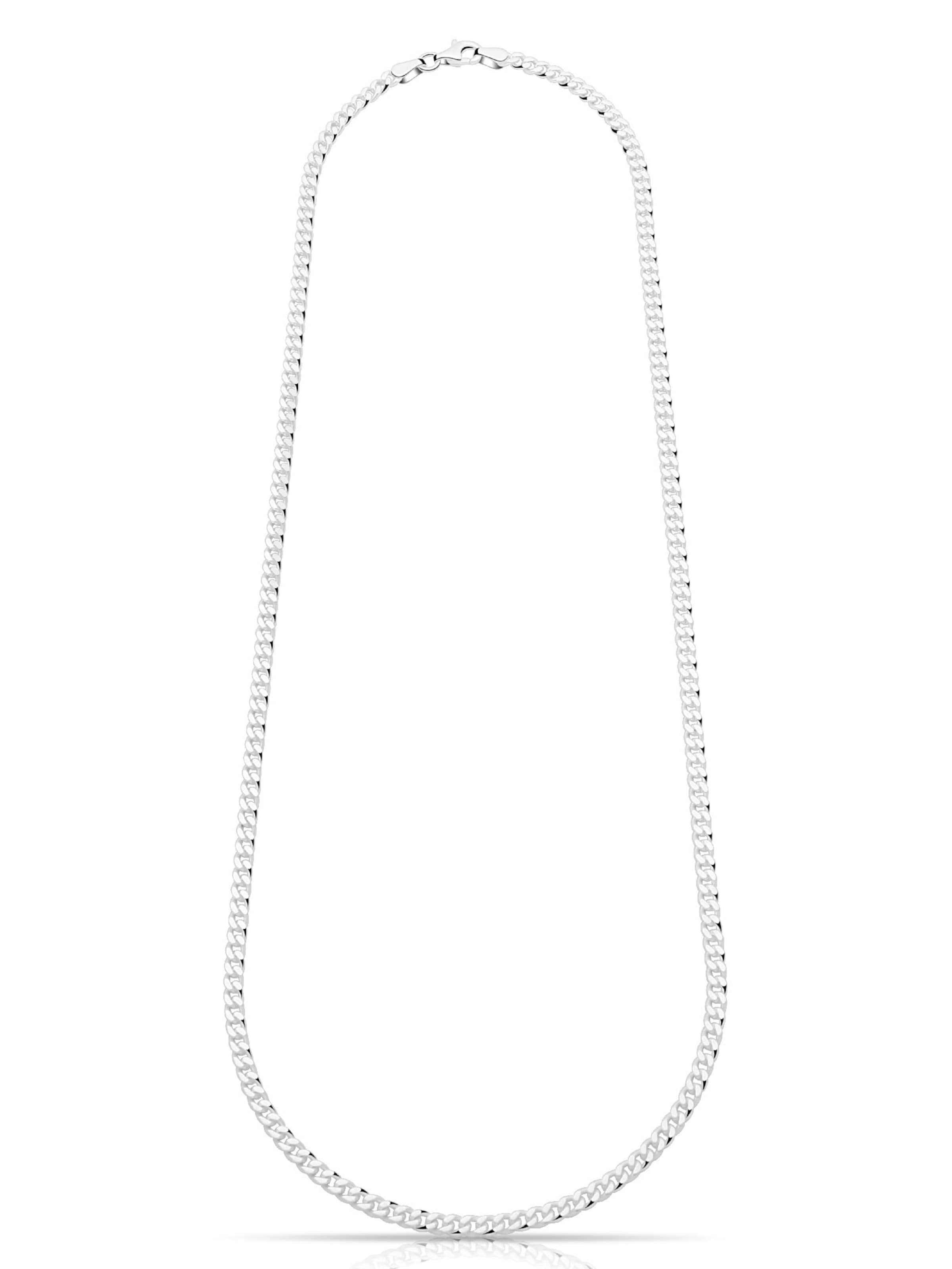 Tony Fein Kette 'Panzer'‌ in Silber: Vorderseite