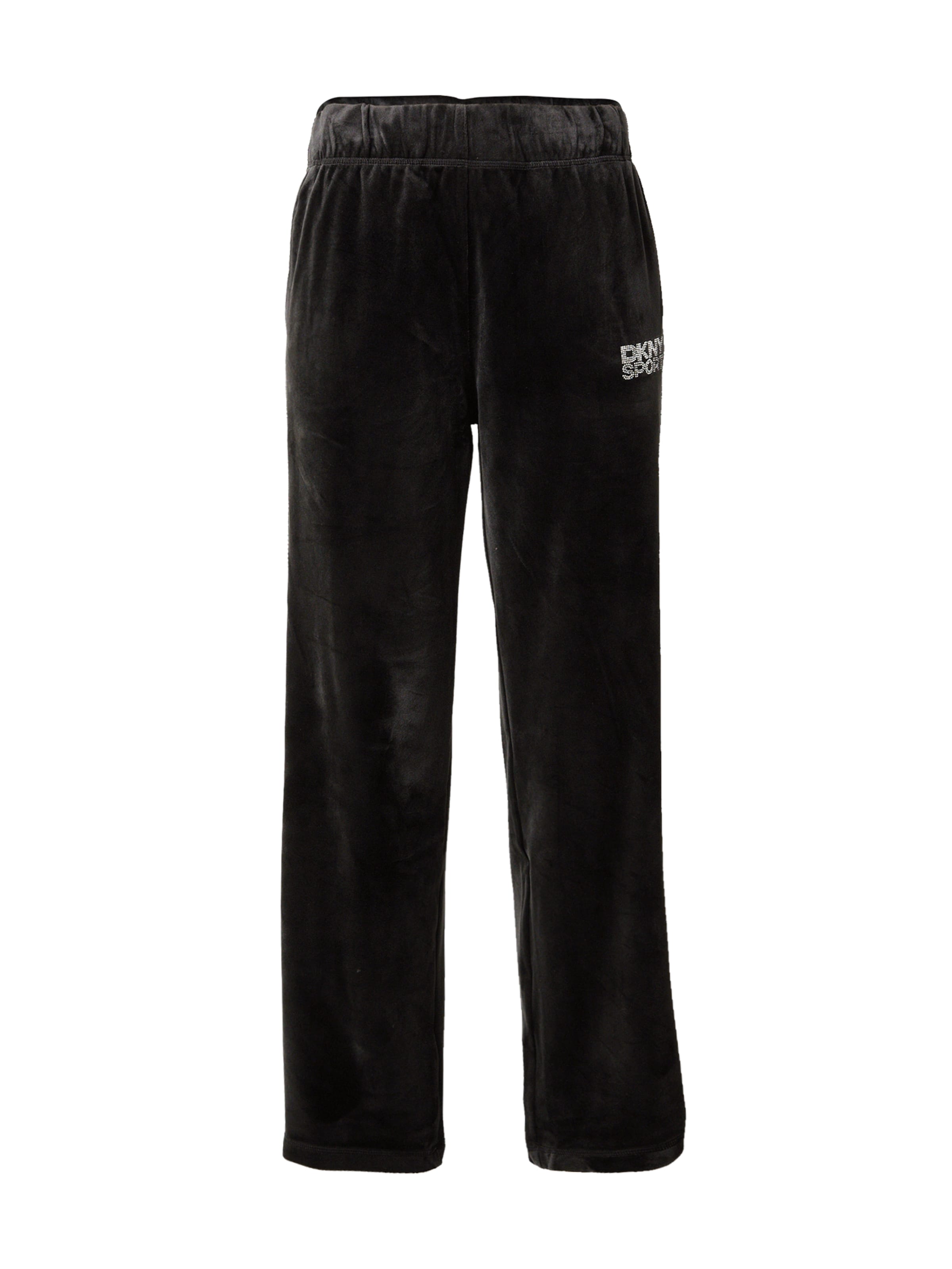 DKNY Performance Lużny krój Spodnie sportowe w kolorze czarny: przód