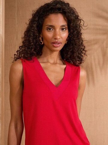 Top di love & roses in blu