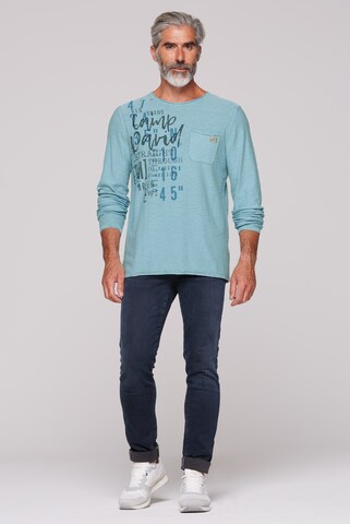 CAMP DAVID Pullover in Blau