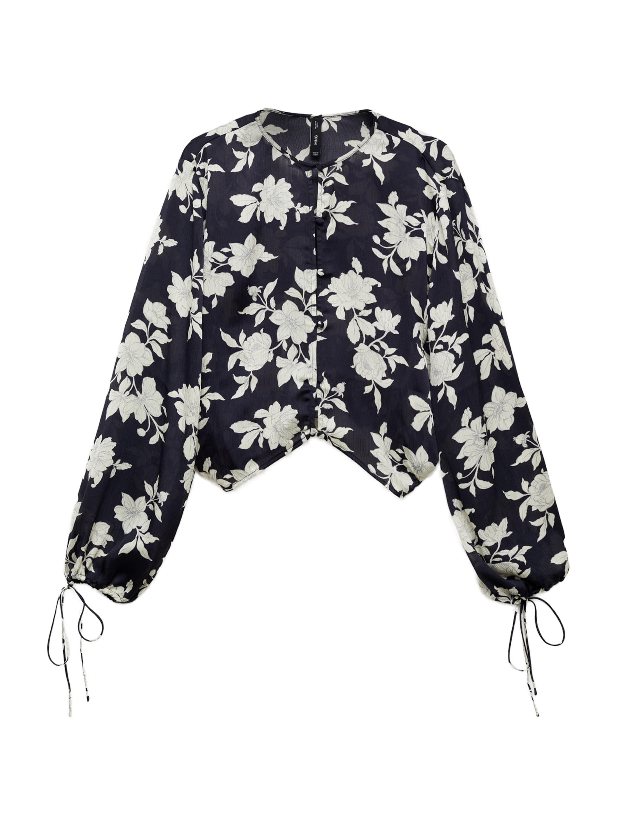 MANGO Bluse 'SWAN' in Schwarz: Vorderseite