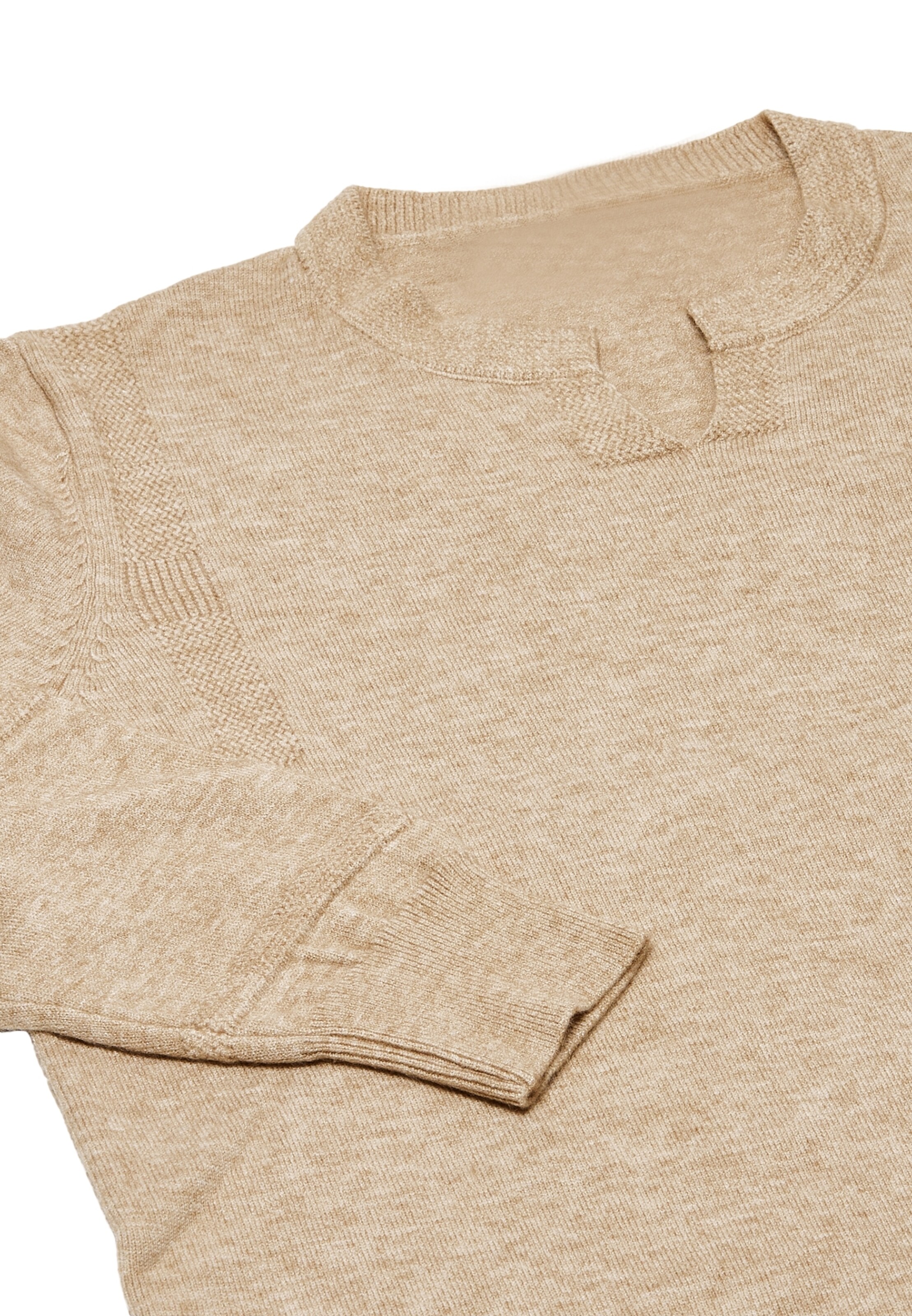 RISA Sukienka z dzianiny w kolorze beżowy