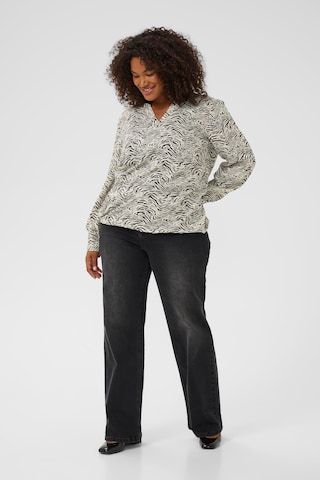 KAFFE CURVE Blus 'KCDiana' i svart