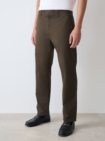 Regular Pantalon chino Next en vert : devant