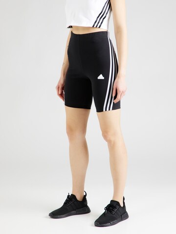 ADIDAS SPORTSWEAR - Skinny Calças de desporto 'Future Icons' em preto: frente