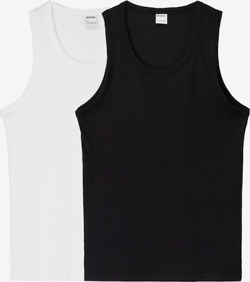 BershkaMajica - crna boja: prednji dio