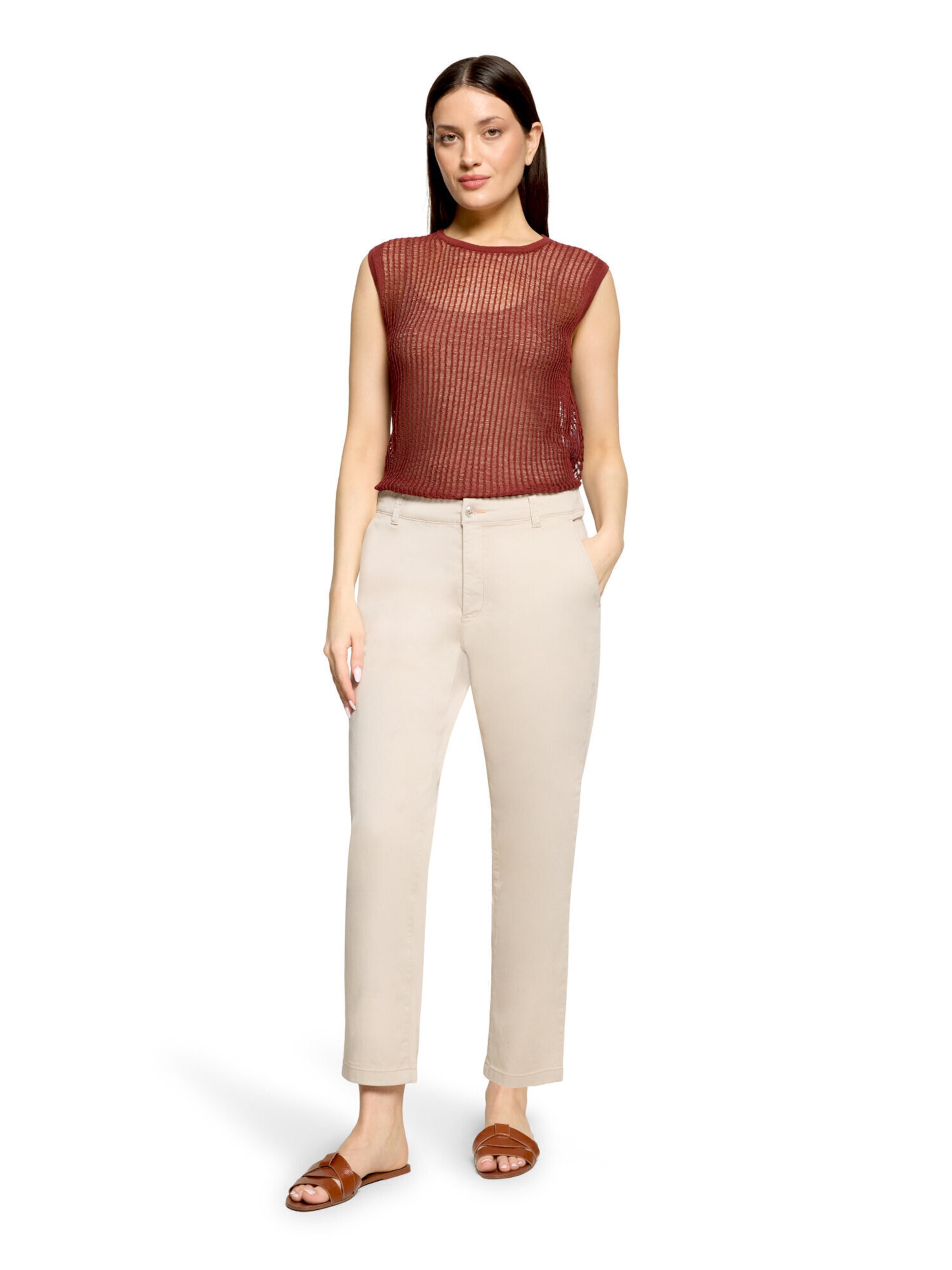 Tops en tricot Cartoon en marron