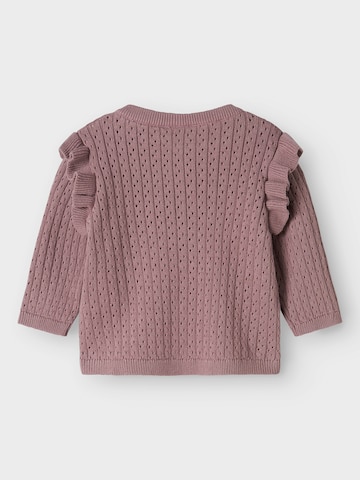 NAME IT Knit Cardigan 'NBFOMINNA' in Purple
