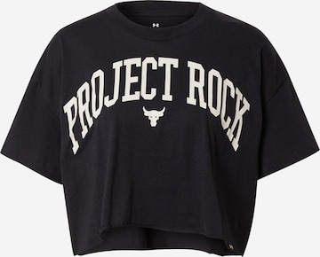 UNDER ARMOUR Sportshirt 'Project Rock' in Schwarz: predná strana