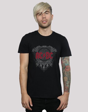 T-Shirt 'ACDC Black Ice' F4NT4STIC en noir : devant