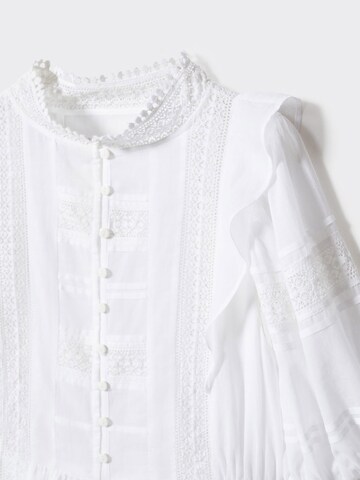MANGO Shirt Dress 'Tresi' in White