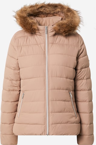 Veste mi-saison HOLLISTER en marron : devant