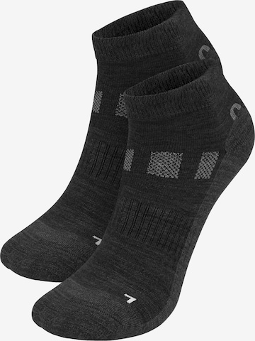 Chaussettes 'Timaru' normani en noir : devant