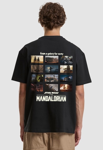 Maglietta 'Mandalorian' di Merchcode in nero: frontale