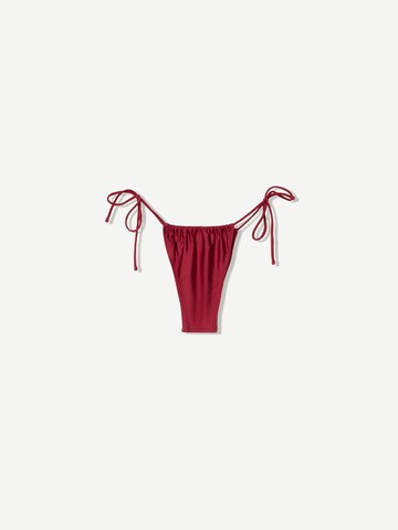 Bershka Bikini hlačke | rdeča barva