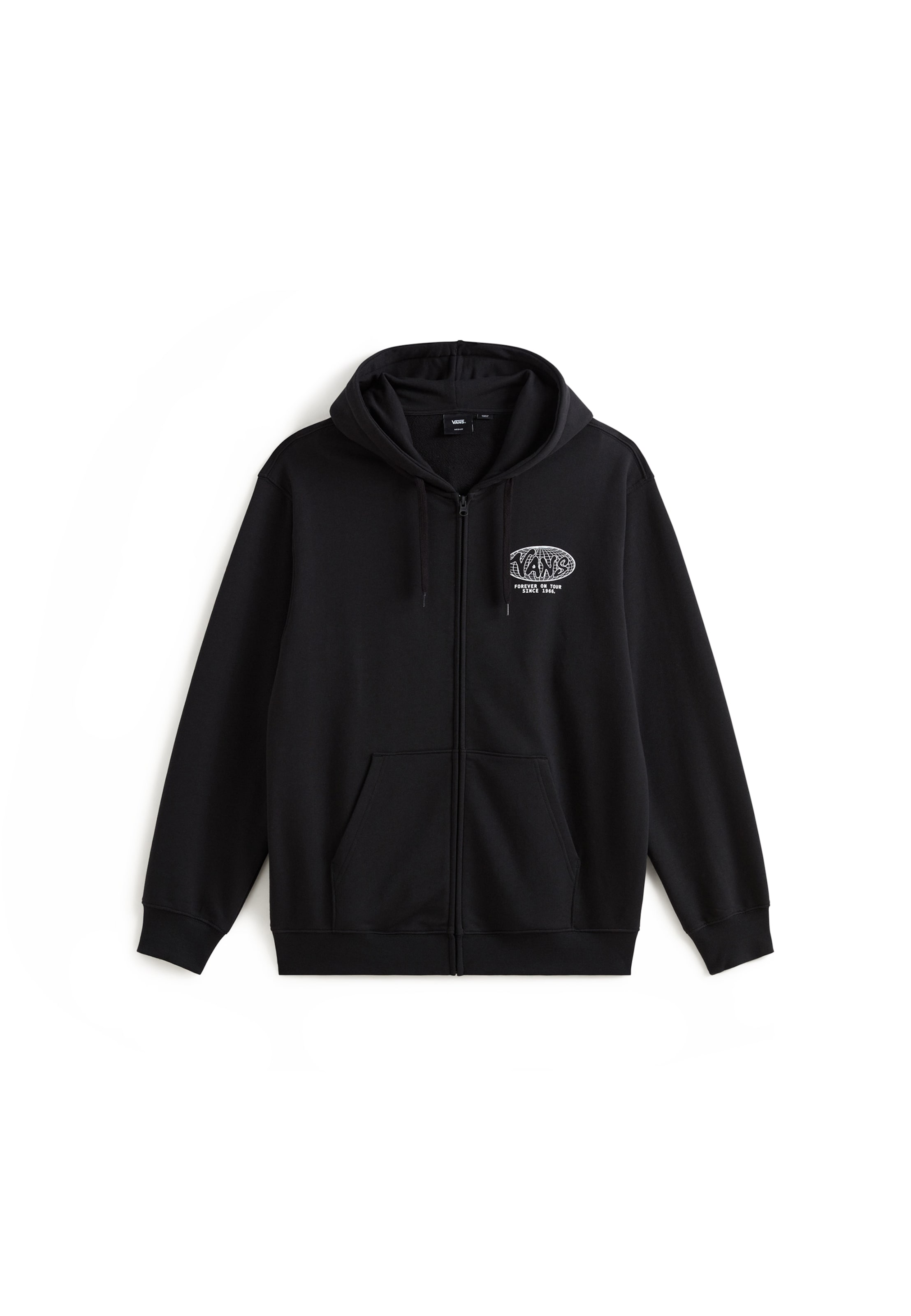Giacca di felpa 'World Tour' di VANS in nero: frontale