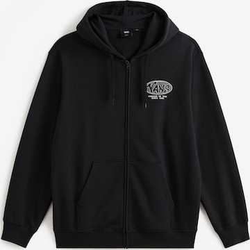 Giacca di felpa 'World Tour' di VANS in nero: frontale