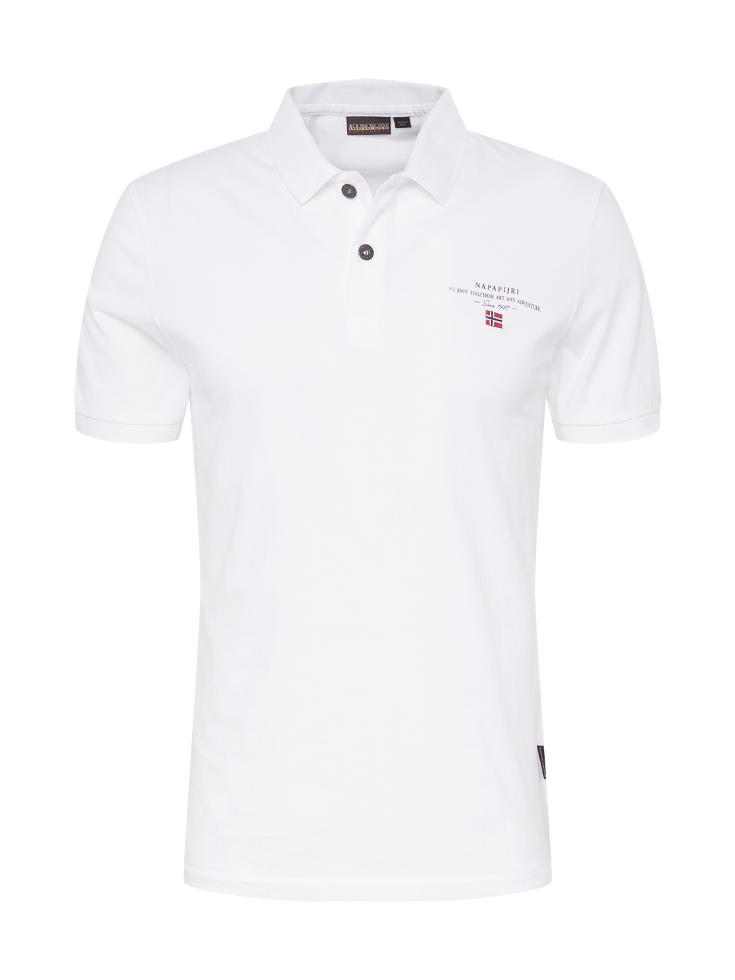 NAPAPIJRI Poloshirt 'ELBAS' in Weiß: Vorderseite