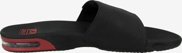 Claquettes / Tongs 'Fanning Slide' REEF en noir